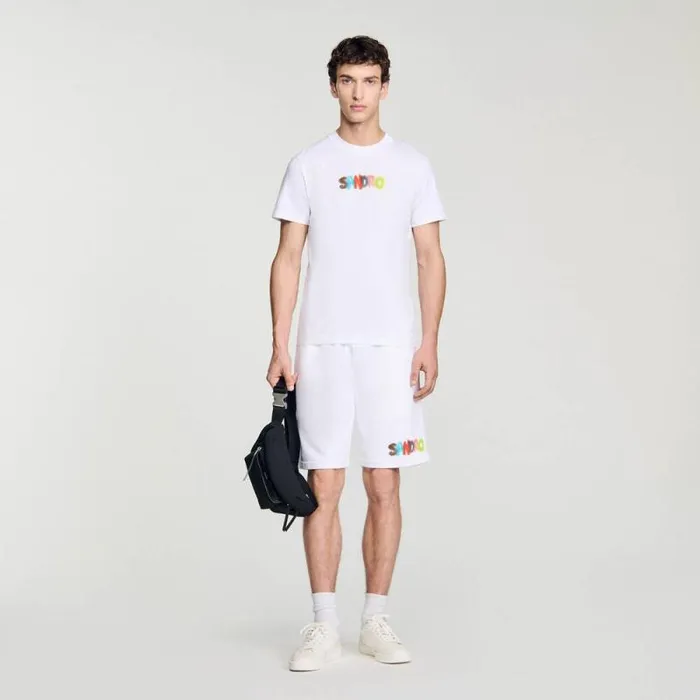 Tshirts and Polos Men SANDRO Wild Animals TShirt White