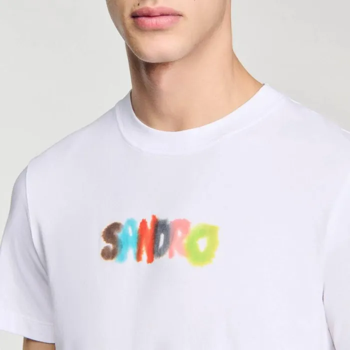 Tshirts and Polos Men SANDRO Wild Animals TShirt White