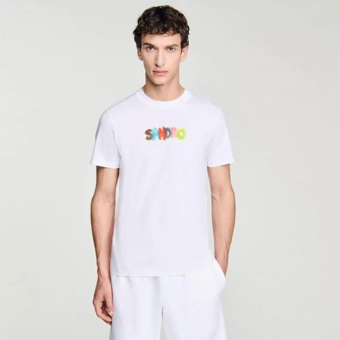 Tshirts and Polos Men SANDRO Wild Animals TShirt White