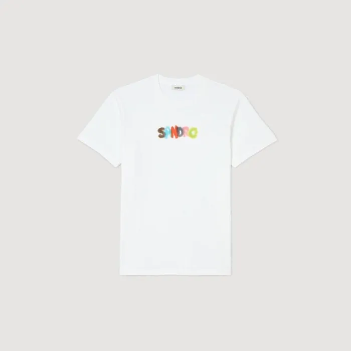 Tshirts and Polos Men SANDRO Wild Animals TShirt White