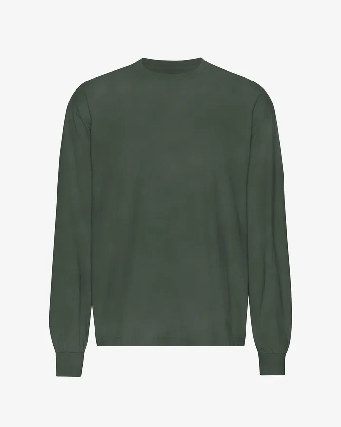 TShirts Colorfulstandard Men Oversized Organic LS TShirt 8211 Midnight Forest