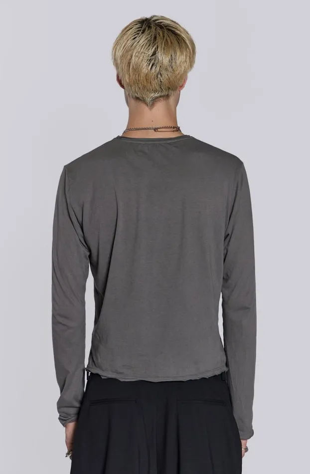 TShirts Men Jaded London Fade Long Sleeve