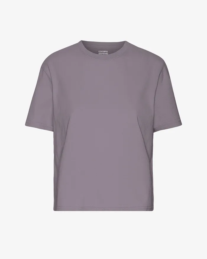 TShirts Organic Boxy Crop Tee 8211 Purple Haze 8211 Colorfulstandard Women