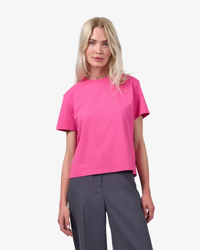 TShirts Organic Boxy Crop Tee 8211 Purple Haze 8211 Colorfulstandard Women