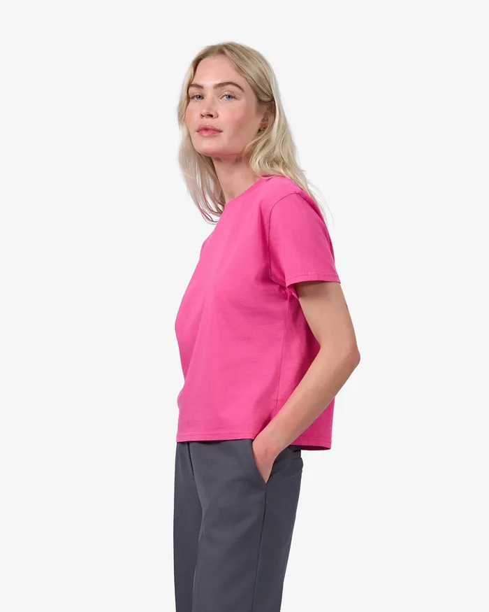 TShirts Organic Boxy Crop Tee 8211 Purple Haze 8211 Colorfulstandard Women