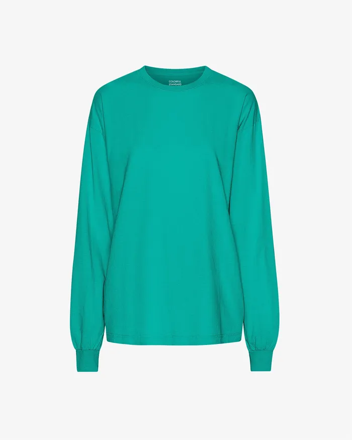 TShirts Oversized Organic LS TShirt 8211 Tropical Sea 8211 Colorfulstandard Women