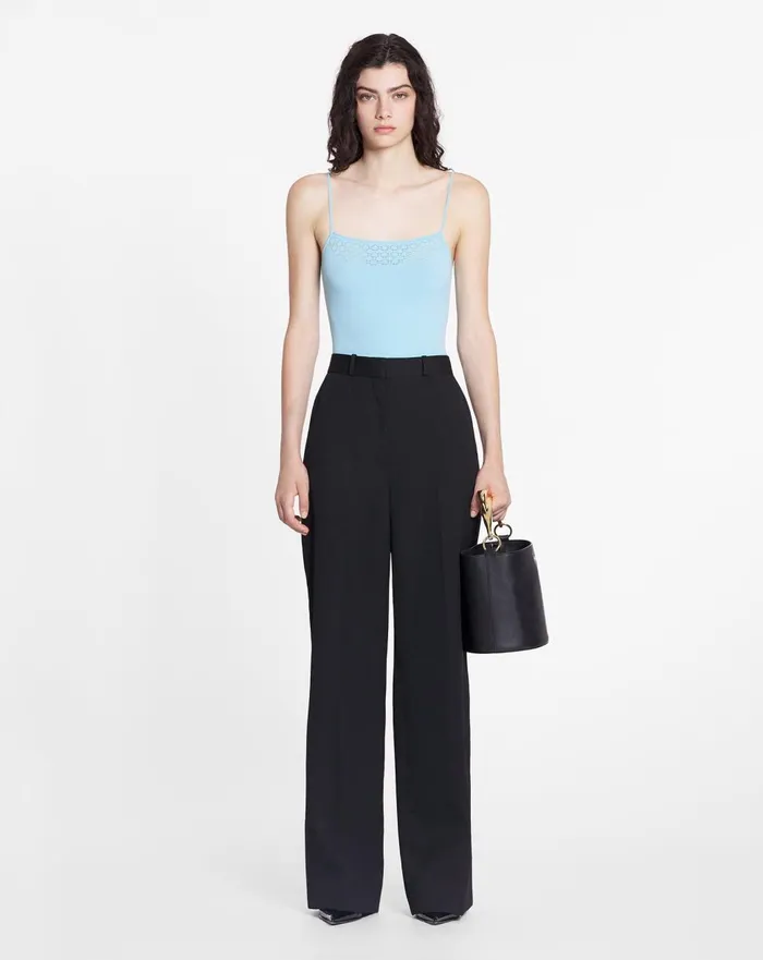 Tank Top With Lace Detail Budgie Women Lanvin Tops Tank Top With Lace Detail Budgie Women Lanvin Tops