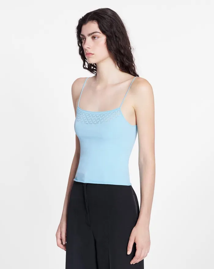 Tank Top With Lace Detail Budgie Women Lanvin Tops Tank Top With Lace Detail Budgie Women Lanvin Tops