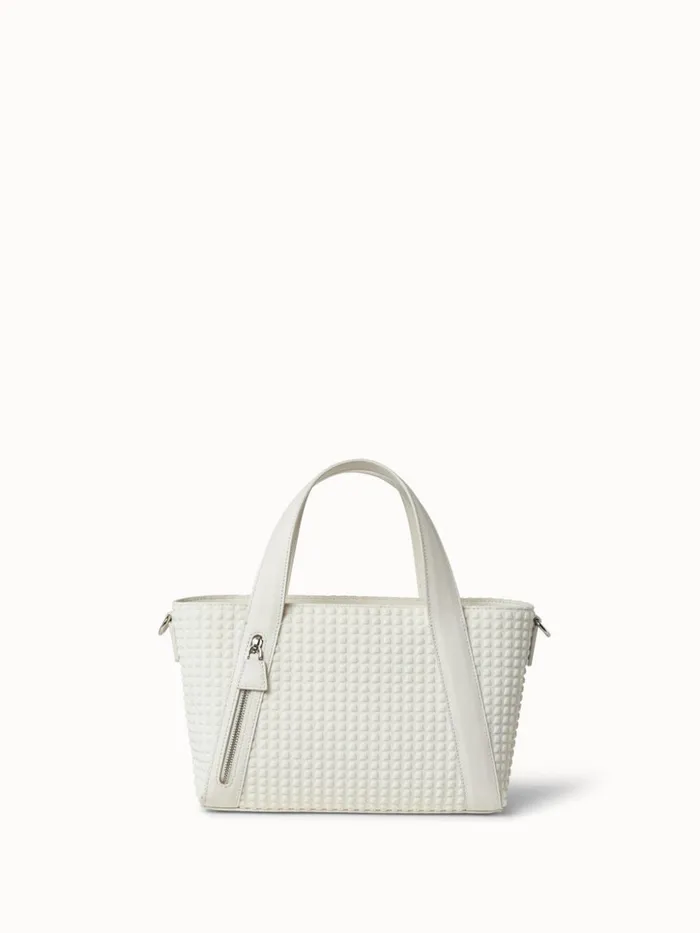 Techno Trapezoid Little Alexa Bag White Women Akris Top Handle Bags