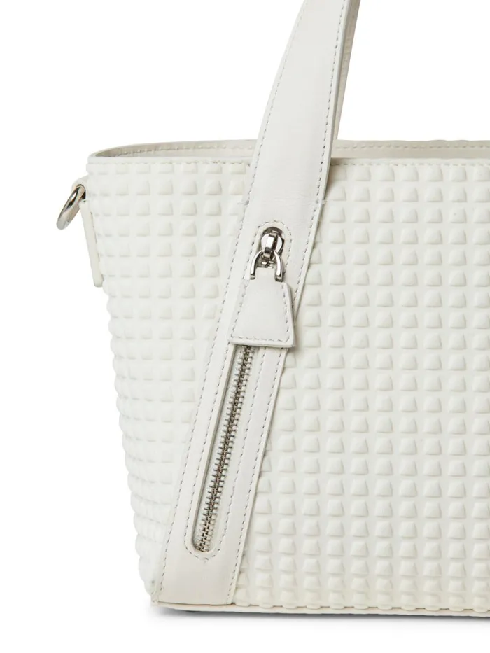 Techno Trapezoid Little Alexa Bag White Women Akris Top Handle Bags