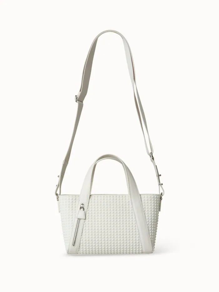 Techno Trapezoid Little Alexa Bag White Women Akris Top Handle Bags