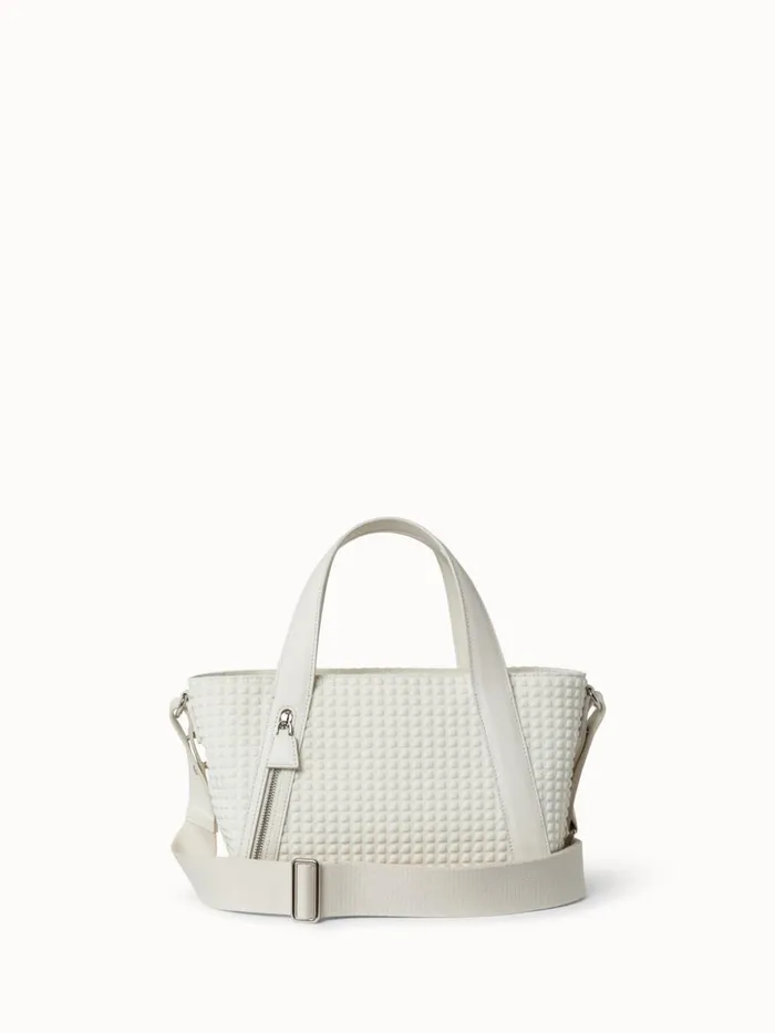 Techno Trapezoid Little Alexa Bag White Women Akris Top Handle Bags