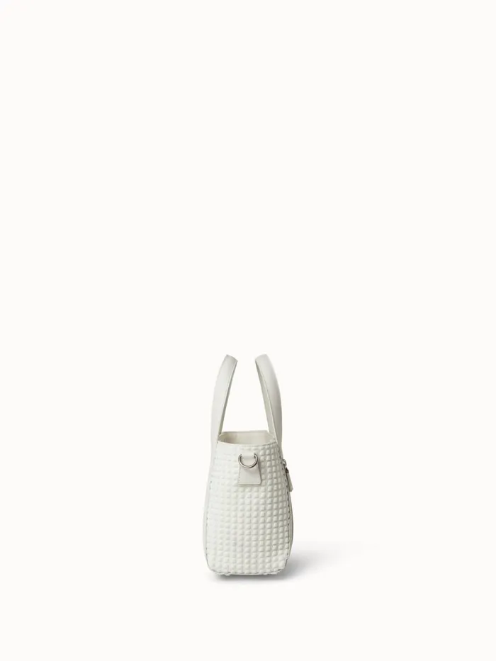 Techno Trapezoid Little Alexa Bag White Women Akris Top Handle Bags