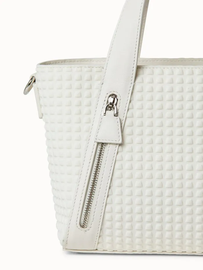 Techno Trapezoid Little Alexa Bag White Women Akris Top Handle Bags