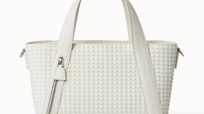 Techno Trapezoid Little Alexa Bag White Women Akris Top Handle Bags