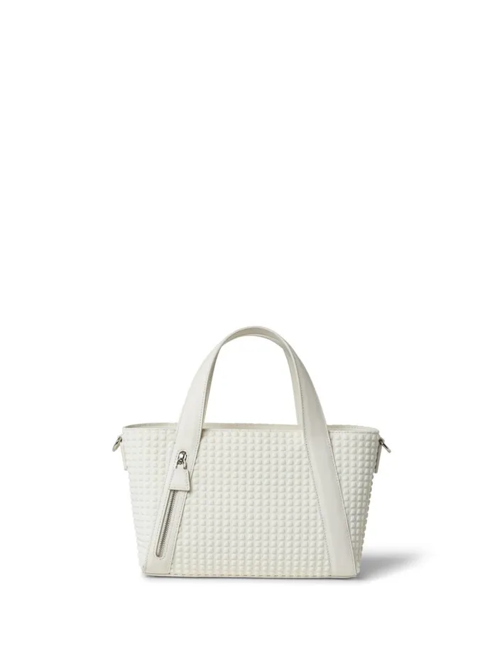 Techno Trapezoid Little Alexa Bag White Women Akris Top Handle Bags