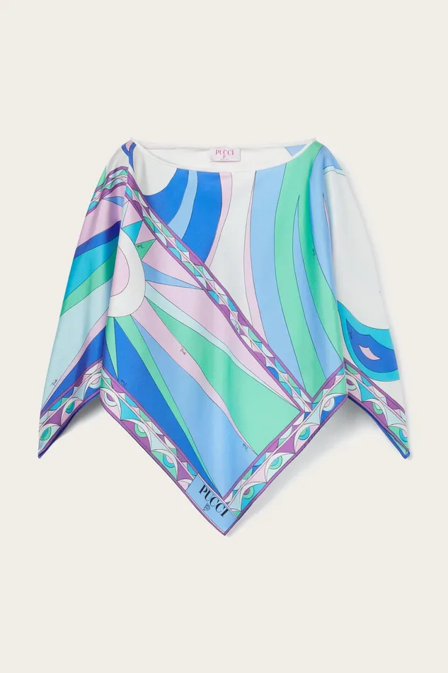 Tops And Shirts Women PUCCI CigniPrint Silk Top