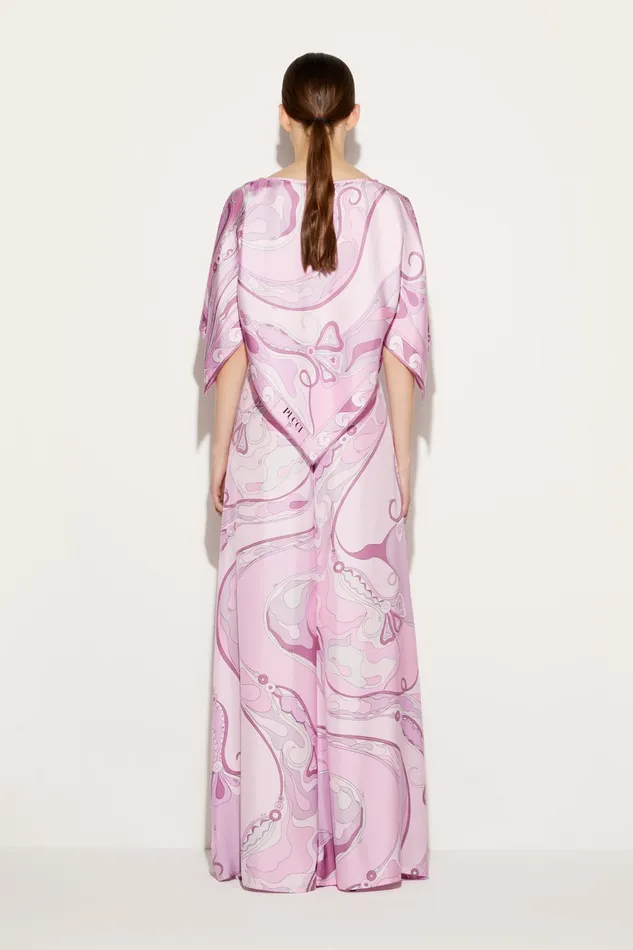 Tops And Shirts Women PUCCI Marmo And OrchideePrint SilkTwill Top