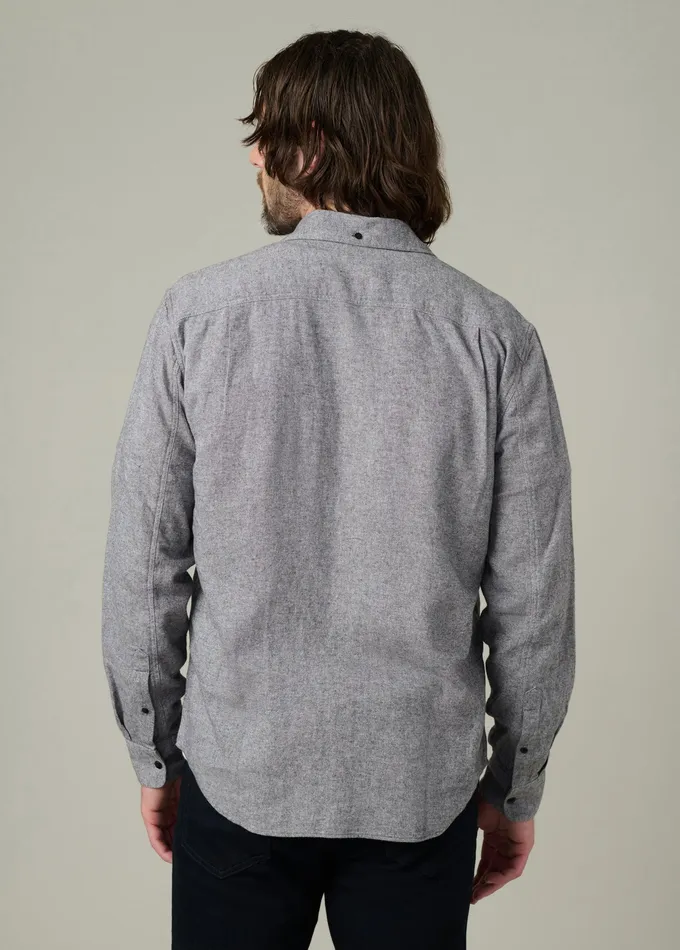 Tops Tees Men CHESTER FLANNEL SHIRT Heather Grey Joe8217s Jeans
