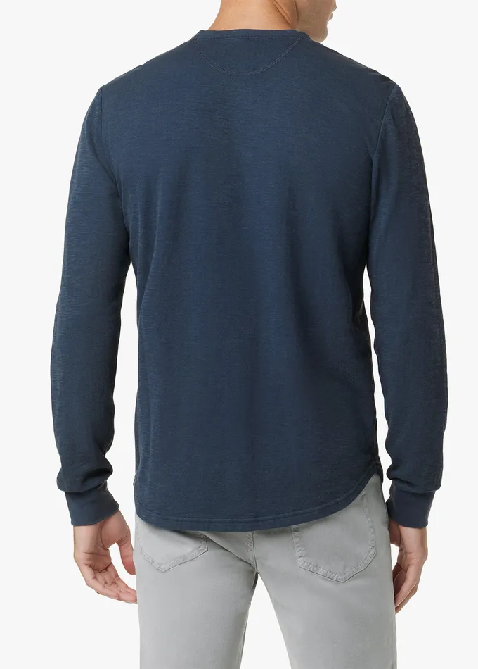 Tops Tees Men Joe8217s Jeans DWIGHT DOUBLEFACE HENLEY Vintage Navy
