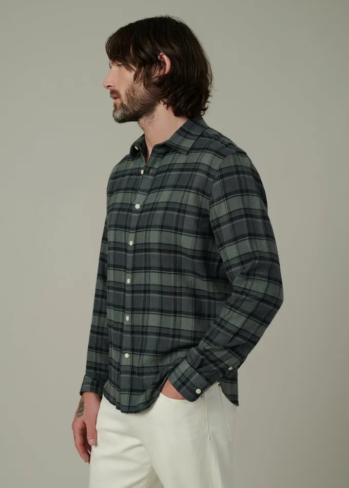 Tops Tees Men Joe8217s Jeans OLIVER FLANNEL SHIRT Pewter Plaid