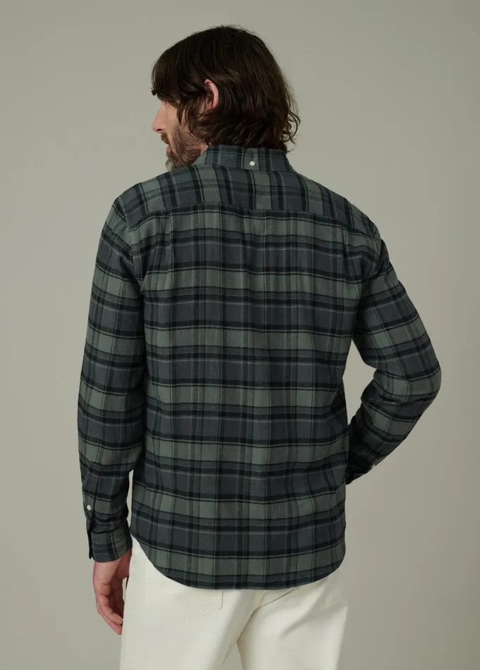 Tops Tees Men Joe8217s Jeans OLIVER FLANNEL SHIRT Pewter Plaid