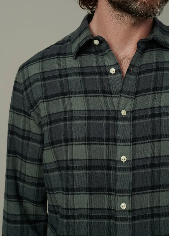 Tops Tees Men Joe8217s Jeans OLIVER FLANNEL SHIRT Pewter Plaid