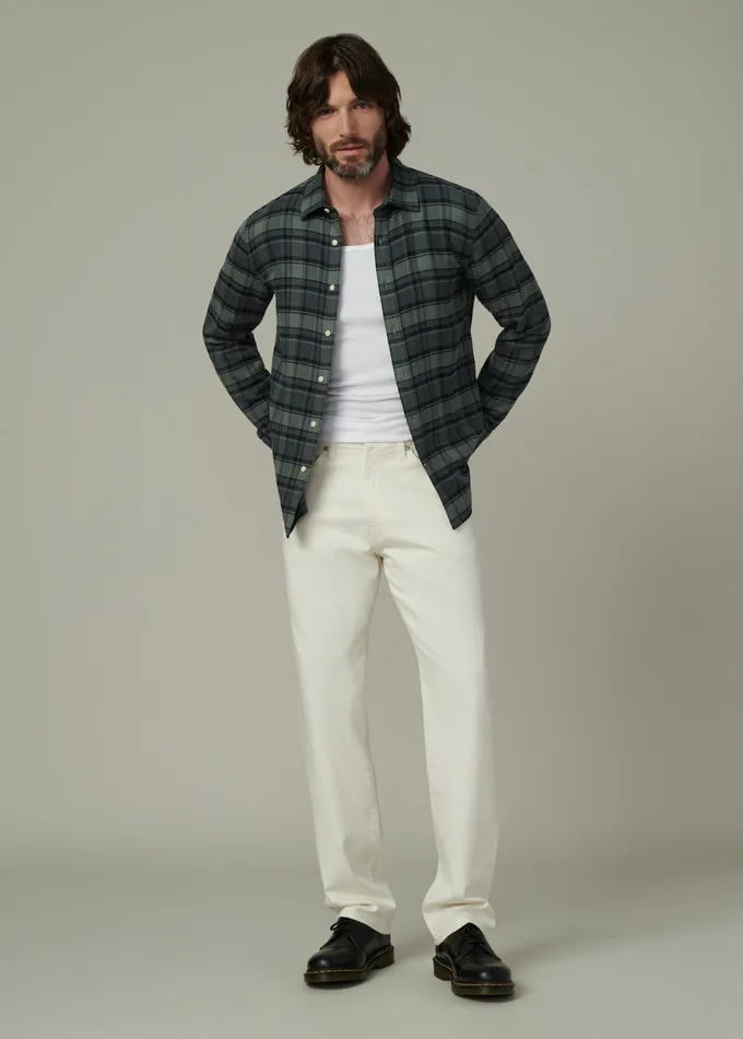 Tops Tees Men Joe8217s Jeans OLIVER FLANNEL SHIRT Pewter Plaid