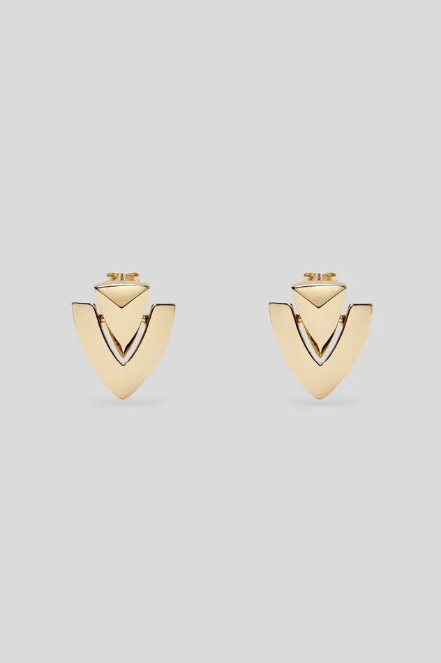 TRIANGLE SWING EARRINGS LIGHTGOLD Jewelry Scanlan Theodore Women