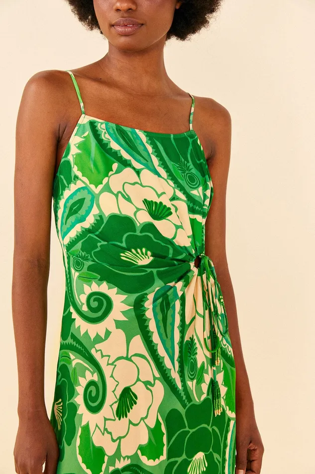 Tropical Groove Circle Cut Out Midi Dress Women Farm Rio Midi Dresses