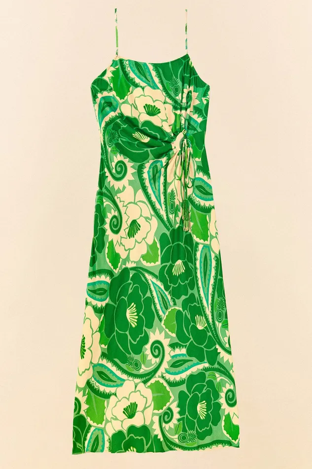 Tropical Groove Circle Cut Out Midi Dress Women Farm Rio Midi Dresses