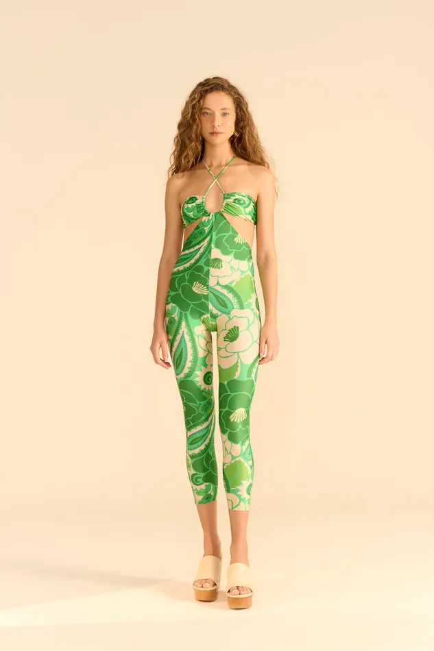 Tropical Groove Lycra Jumpsuit Women Farm Rio Jumpsuits