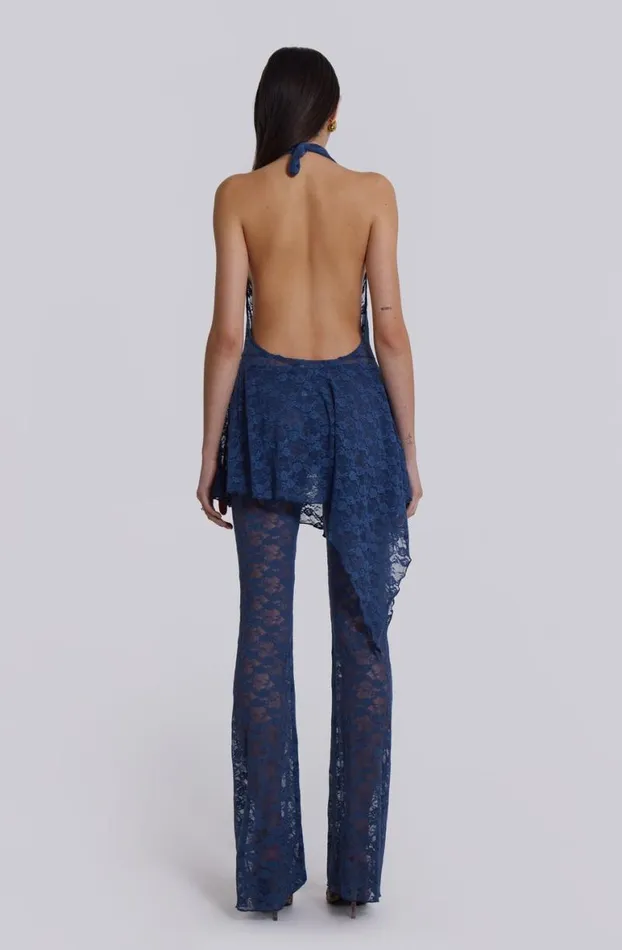 Trousers Women Jaded London Blue Riva Lace Coord Set