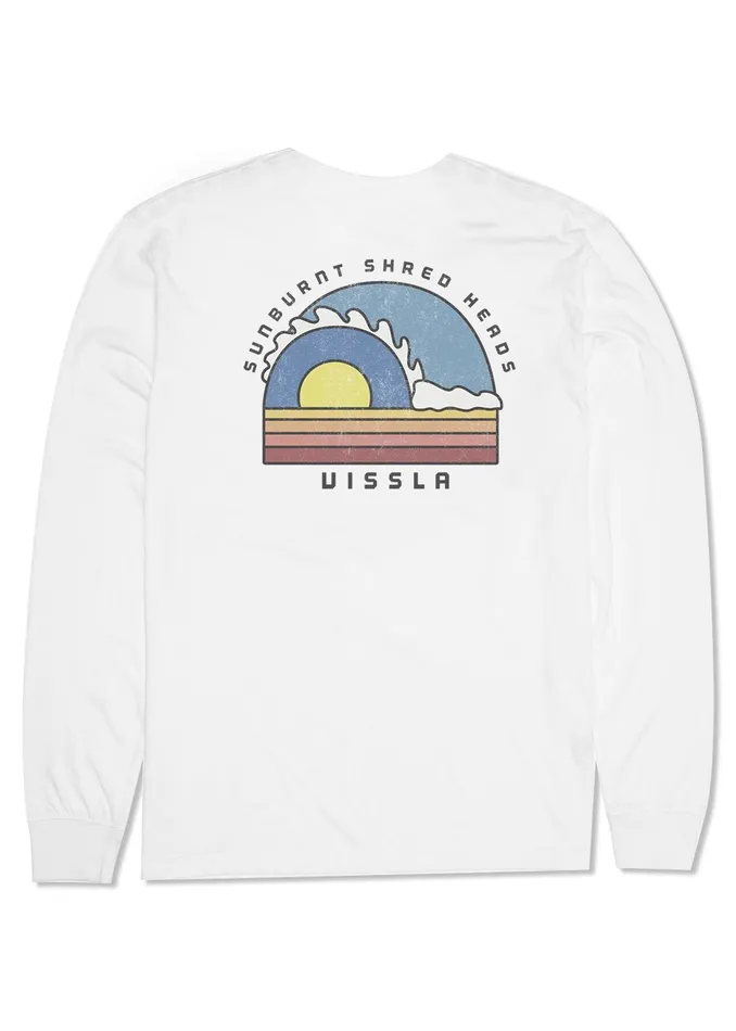 Tubez Ls Pkt Tee White Men Long Sleeve Tees Vissla