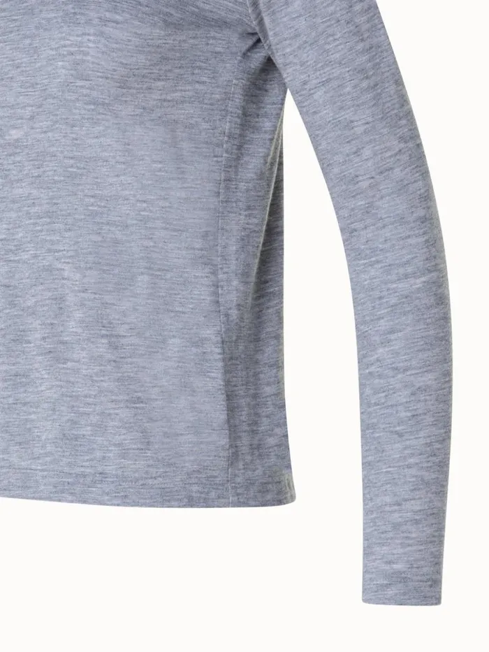 Turtleneck Shirt From Cashmere Silk Quarzite Women Akris Cashmere