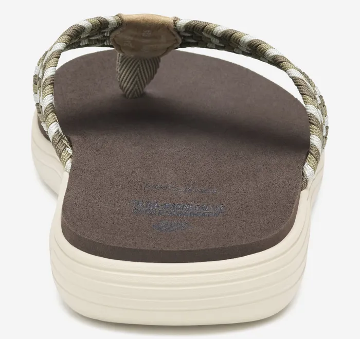 Upton Woven FlipFlop Taupe Nylon Men Sandals Johnston and Murphy