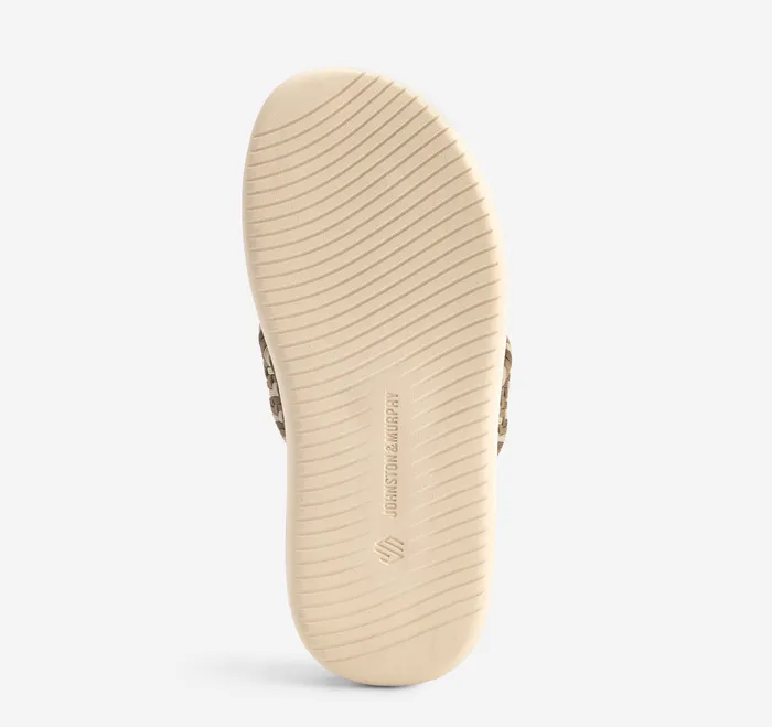 Upton Woven FlipFlop Taupe Nylon Men Sandals Johnston and Murphy