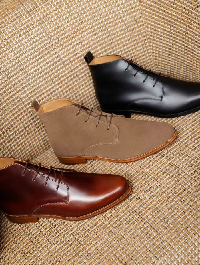 Vasco Khaki Brown Men Bobbies Boots