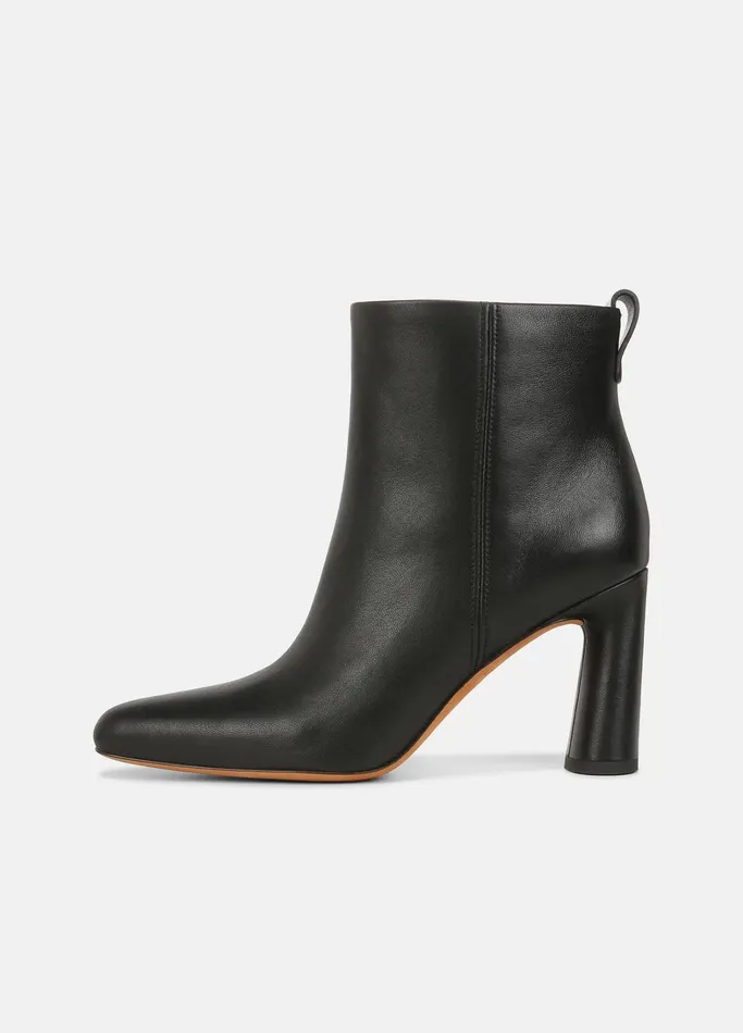 Vince Boots Women Hillside Leather Ankle Boot Black