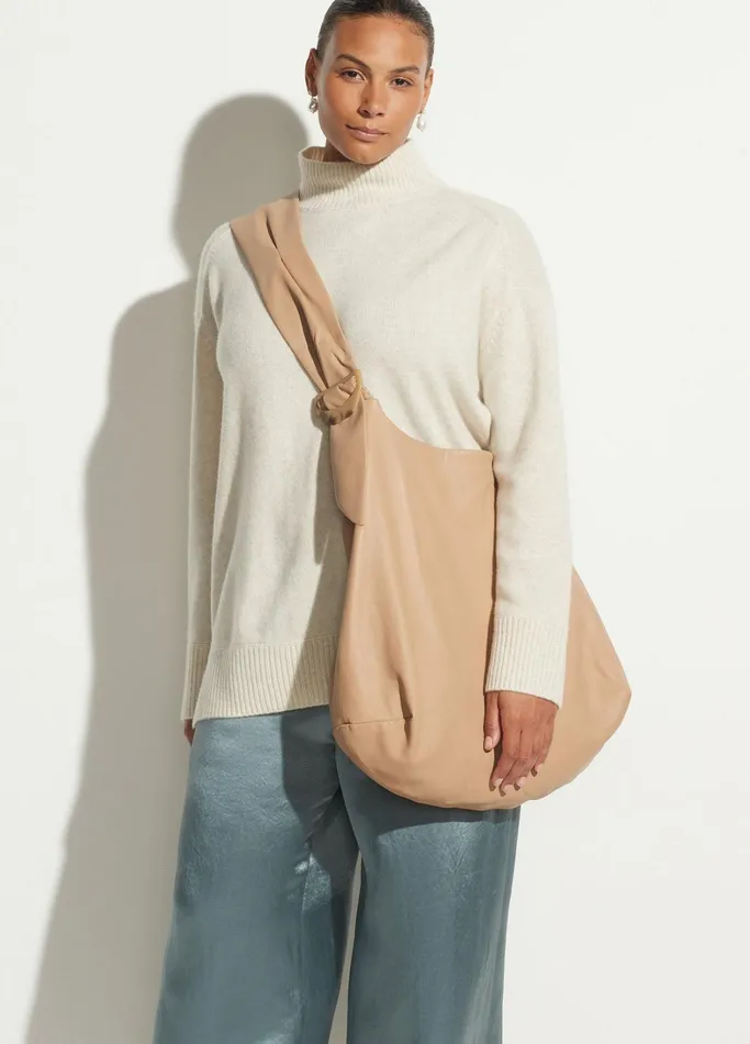 Vince Handbags Women Leather Handbag Sandy Beige