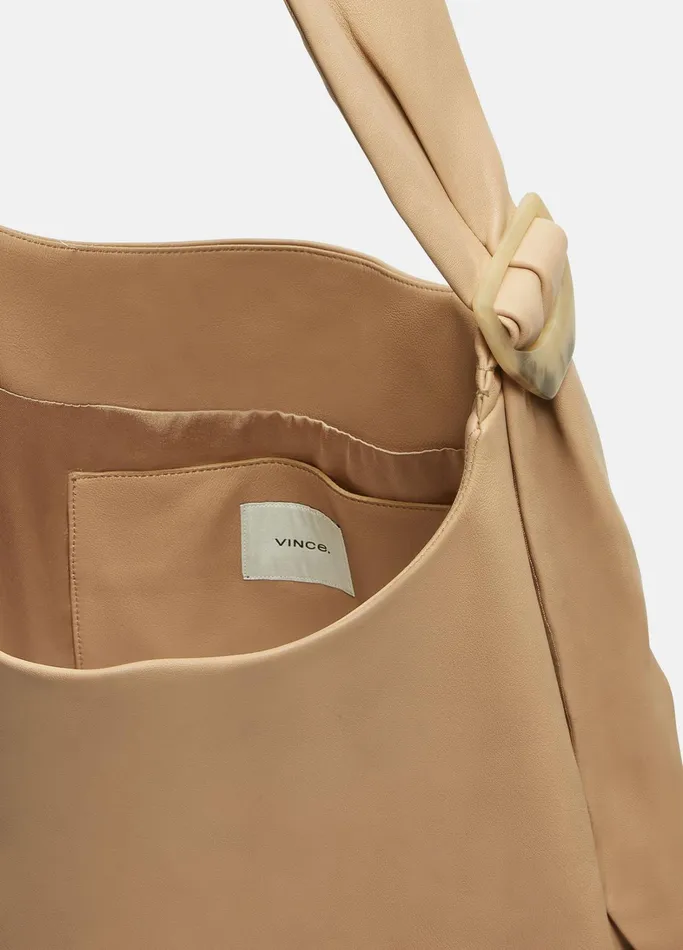 Vince Handbags Women Leather Handbag Sandy Beige