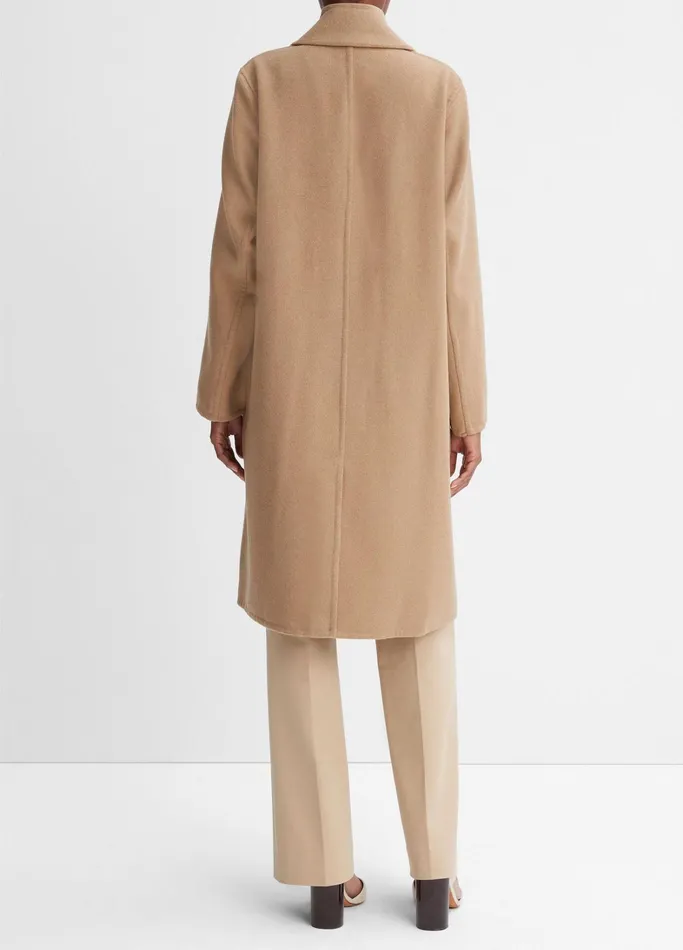 Vince Jackets and Outerwear Women Classic Straight Coat Camello