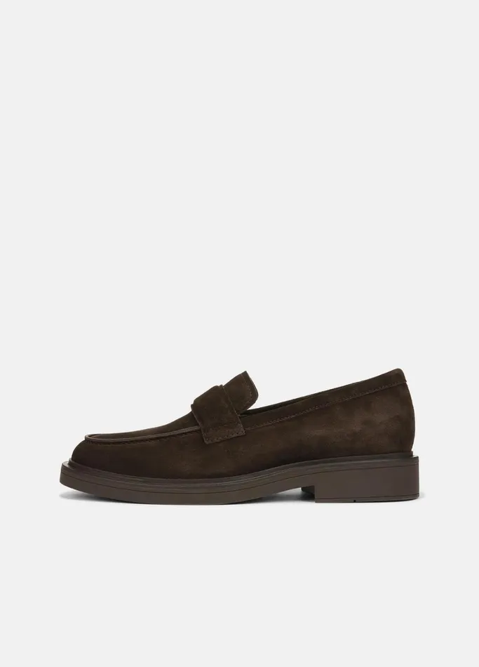 Vince Loafers and LaceUps Men Eston Suede Loafer Cocoa Brown