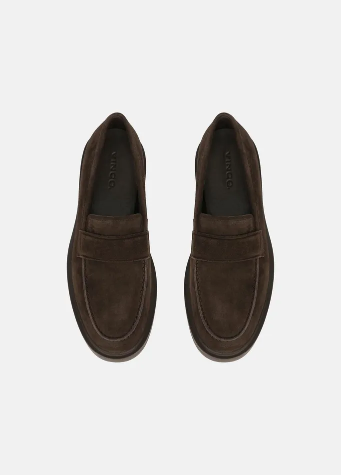 Vince Loafers and LaceUps Men Eston Suede Loafer Cocoa Brown
