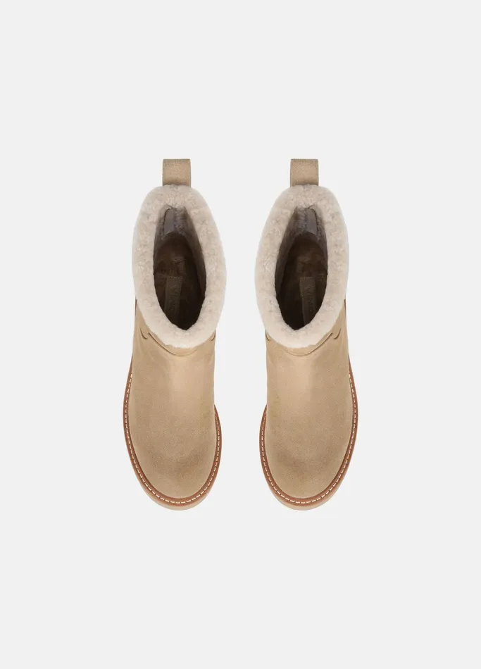 Vince Loafers and Mules Women Redding Suede Lug Boot Dune