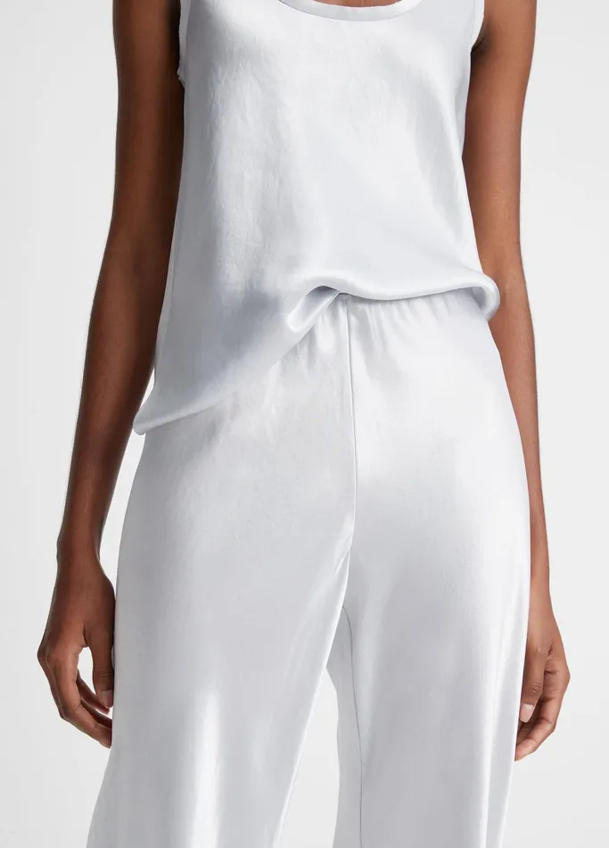 Vince Pants and Shorts Women Fluid Satin Bias Pant Silverstone