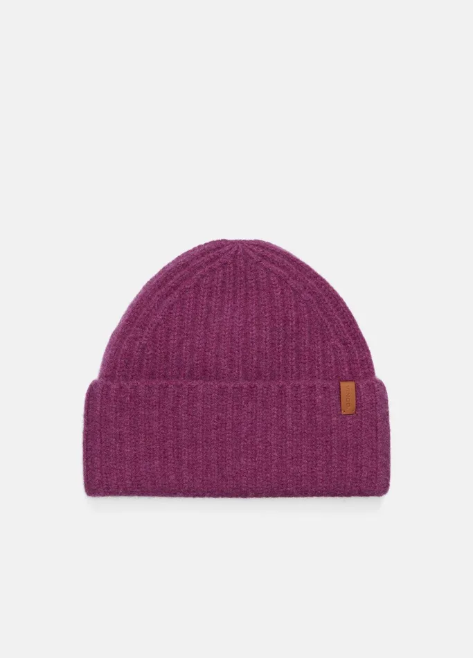 Vince Scarves Hats and Gloves Women Plush Cashmere Chunky Knit Hat Dewberry