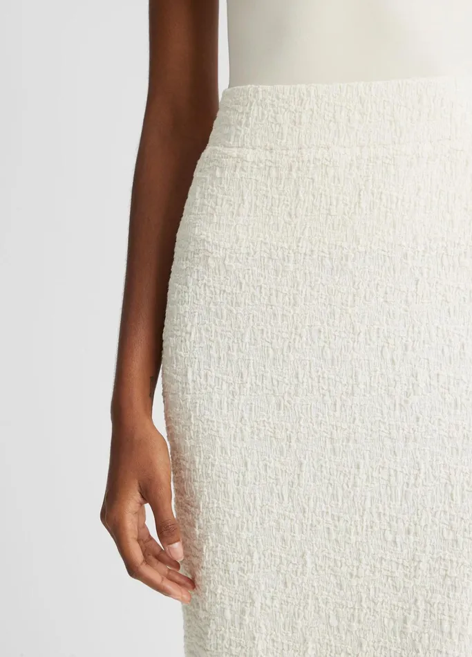 Vince Skirts Women Smocked Skirt Gesso