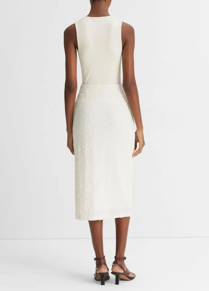 Vince Skirts Women Smocked Skirt Gesso