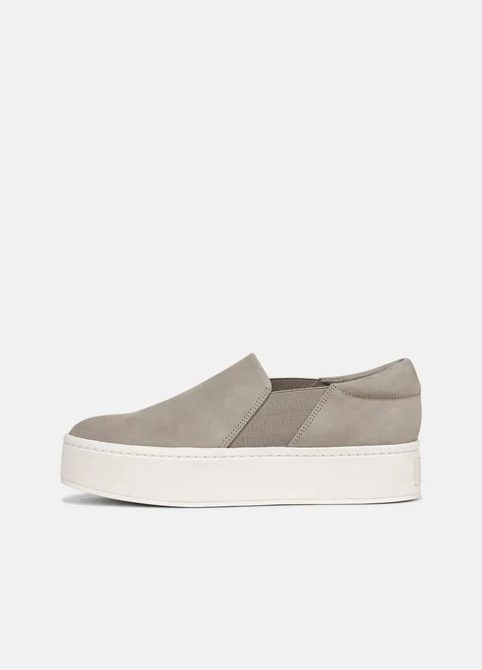 Vince Sneakers Women Warren Nubuck Sneaker Hazel Stone Grey